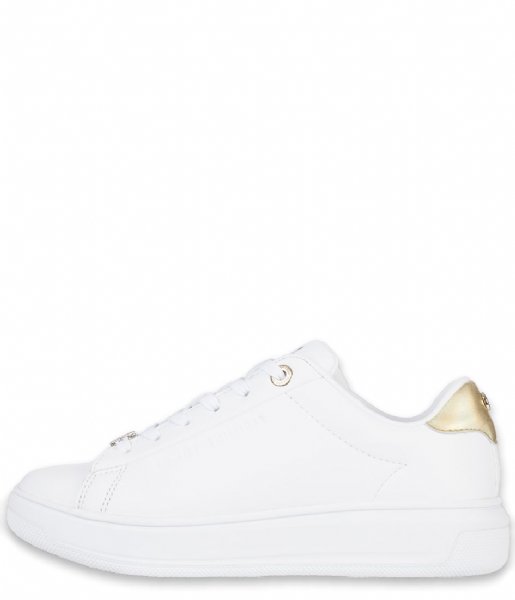 Tommy Hilfiger Sneaker Metallic Leather Cup White (YBR)